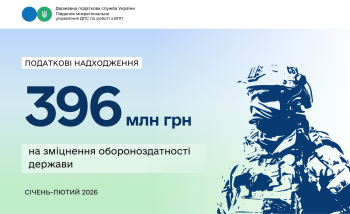 Великі платники Південного міжрегіонального управління ДПС збільшили сплату військового збору