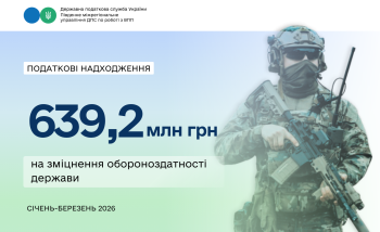 Південне міжрегіональне управління ДПС: великі платники збільшили надходження військового збору