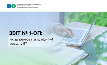 Звіт № 1-ОП: як заповнювати графи 1–4 розділу ІІ? 